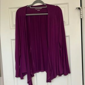 Women's Purple Open Front Lightweight Jacket